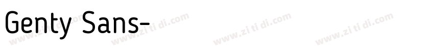 Genty Sans字体转换
